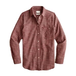 J Crew Button Up Flannel Shirt Womens
